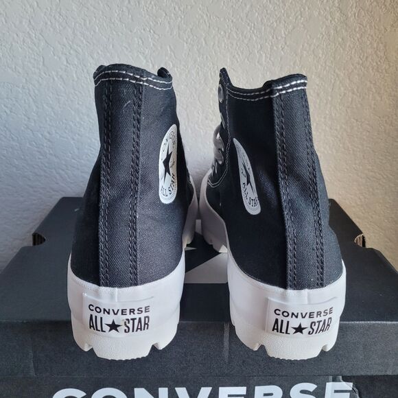 NIB Converse Chuck Taylor All Star High Top Platform Lugged Sneakers Black 6.5 - Picture 6 of 10